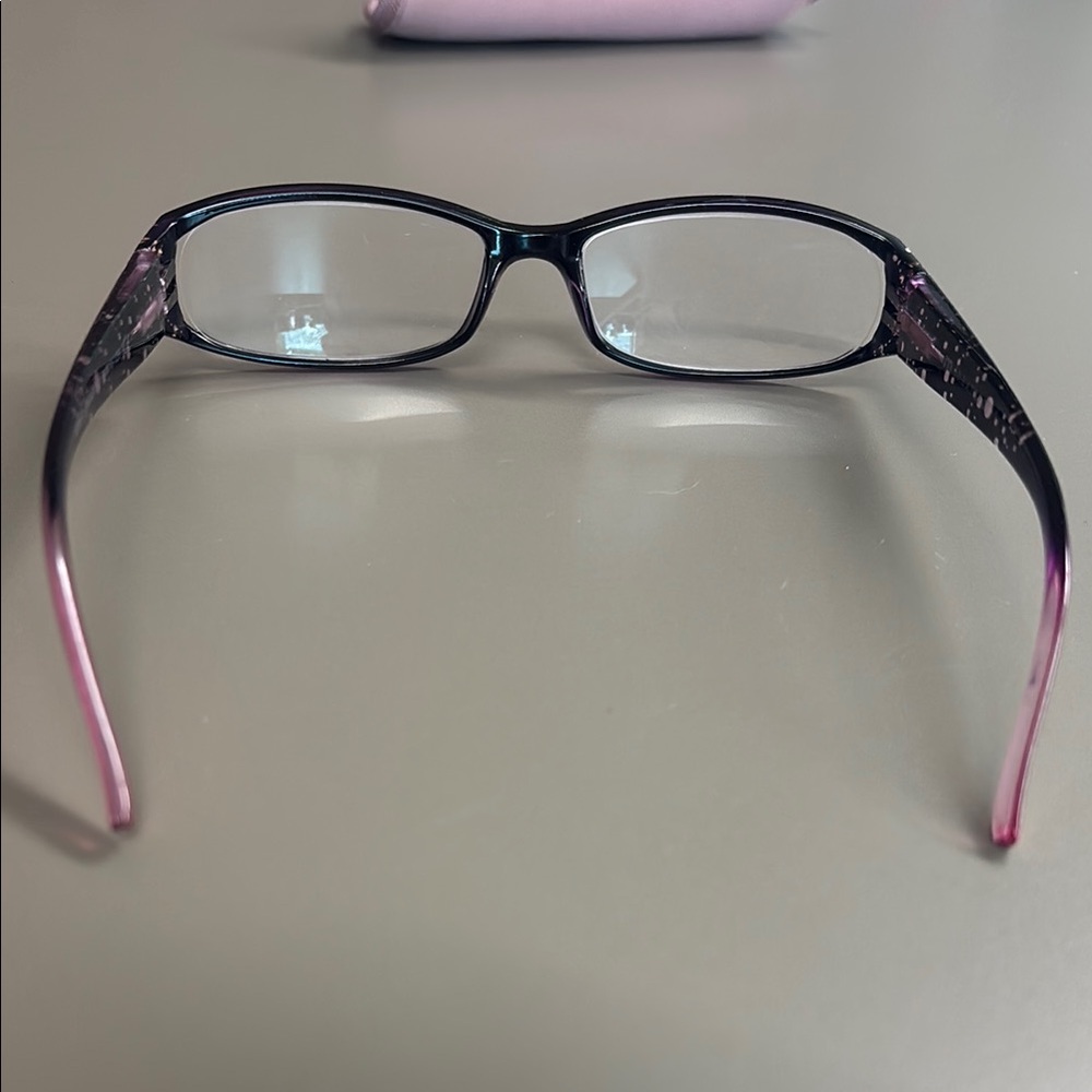 2 Pack M+ Women’s Rectangular Plastic Reading Glasses 2.50 + Cases - Picture 3 of 8